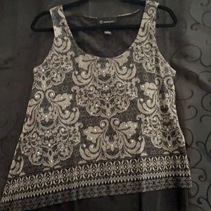 INC Embellished Asymmetric Tank Top